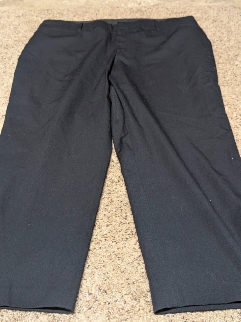 Ava & Viv Men's Black Straight Dress Pants